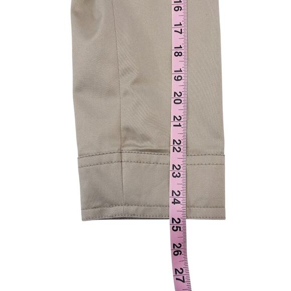 COACH Beige Cotton Jacket Medium Floral Lined Trench Coat - Picture 11 of 14